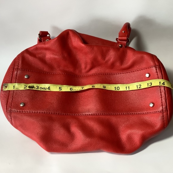 Kate Spade Cobble Hill fold over red shoulder bag - Picture 3 of 16